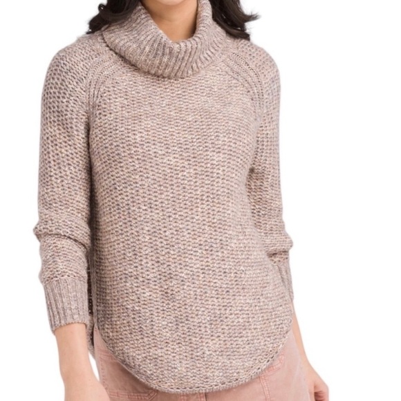 Prana Cowl Neck Sweater in Oatmeal L - Picture 1 of 8